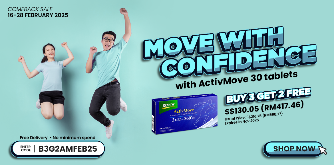 Buy 3 Get 2 ActivMove 30 Tablets + Free Delivery. With No Min Spend.